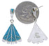 Southwest Turquoise And Sterling Silver Earrings EX31815