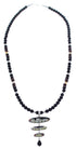 Silver And Multicolor Native American Pueblo Design Necklace PX34931