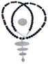 Silver And Multicolor Native American Pueblo Design Necklace PX34931