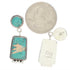 Southwest Turquoise And Opal Inlay Silver Earrings EX32470