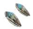 Native American Village Design Multicolor Inlay Earrings EX32504