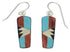 Multicolor Inlay Southwestern Earrings EX32547