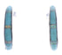 Opal Turquoise Inlay Post Hoop Earrings PX24889