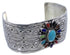 Multicolor Sterling Silver Native American Cuff Bracelet EX24478