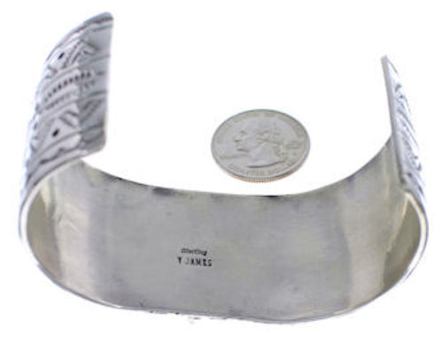 Multicolor Sterling Silver Native American Cuff Bracelet EX24478