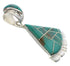 Genuine Sterling Silver And Turquoise Pendant EX32207