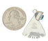 Sterling Silver And Turquoise Inlay Pendant EX32210