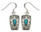 Southwest Turquoise And Silver Earrings EX32218
