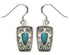 Southwest Turquoise And Silver Earrings EX32218