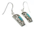 Southwest Turquoise And Silver Earrings EX32218