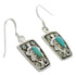 Turquoise And Genuine Sterling Silver Earrings EX32222