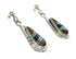 Southwestern Sterling Silver Tiger Eye Multicolor Earrings TX26260
