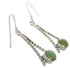 Southwestern Silver And Turquoise Hook Dangle Earrings Jewelry TX26383