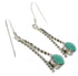 Southwestern Sterling Silver Turquoise Post Dangle Earrings TX26387