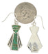 Southwestern Sterling Silver Turquoise Hook Dangle Earrings TX26438