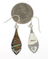 Sterling Silver Multicolor Southwestern Hook Dangle Earrings TX26443