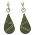Turquoise Tear Drop Silver Southwestern Post Dangle Earrings TX26507