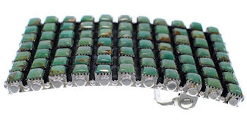 Genuine Sterling Silver Southwestern Turquoise Belt Buckle EX30152