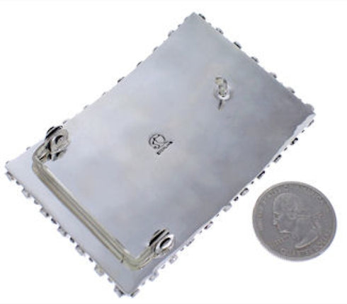 Turquoise Southwest Sterling Silver Belt Buckle EX30159