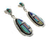Southwestern Multicolor Sterling Silver Post Dangle Earrings EX24803