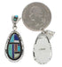 Southwestern Multicolor Sterling Silver Post Dangle Earrings EX24803
