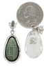 Sterling Silver Turquoise Inlay Southwest Post Dangle Earrings EX24814