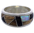 Multicolor Inlay Whiterock Rocky Trails Ring Size 6-3/4 EX43787