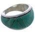 Silver Eagle Valley WhiteRock Turquoise Ring Size 6-1/2 TX43688