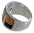 Sunset WhiteRock Sterling Silver Multicolor Ring Size 5-1/2 TX43727