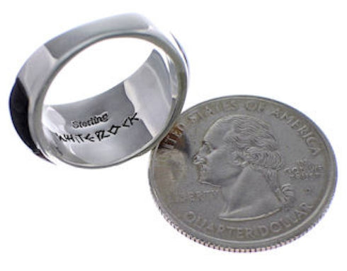 Desert Moon WhiteRock Silver Multicolor Ring Size 6-1/4 TX43909