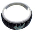 Opal Black Inlay Midnight Sky WhiteRock Silver Ring Size 6-3/4 TX43933