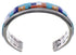 Multicolor Inlay Sterling Silver Jewelry Cuff Bracelet MX28100