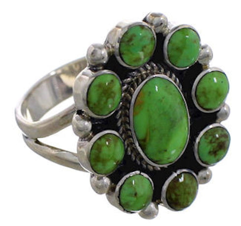 Mojave Turquoise Jewelry Silver Ring Size 5-3/4 PX43865
