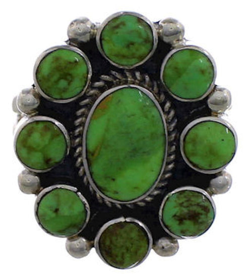 Mojave Turquoise Jewelry Silver Ring Size 5-3/4 PX43865