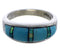Turquoise Opal Sterling Silver Southwestern Ring Size 4-3/4 CX48435