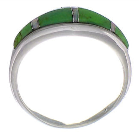 Sterling Silver Mojave Turquoise Opal Southwestern Ring Size 5 CX48441