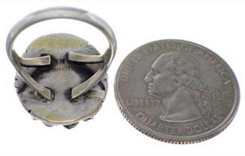 American Indian Silver Multicolor Jewelry Ring Size 5-3/4 PX26216