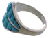 Southwestern Turquoise Sterling Silver Ring Size 7 EX50649
