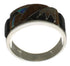 Genuine Sterling Silver Southwest Multicolor Inlay Ring Size 6 CX52013