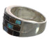 Multicolor Inlay Genuine Sterling Silver Southwest Ring Size 6-1/4 CX52017