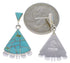Southwestern Turquoise And Silver Earrings PX32138