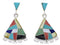 Multicolor Jewelry Genuine Sterling Silver Earrings PX32148
