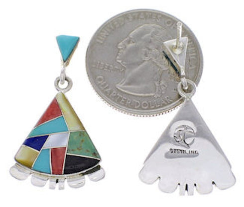 Multicolor Jewelry Genuine Sterling Silver Earrings PX32148