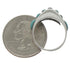 Turquoise Inlay Sterling Silver Jewelry Ring Size 6-3/4 VX36528