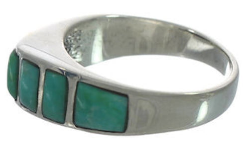 Sterling Silver Southwest Turquoise Jewelry Ring Size 7-3/4 VX36542