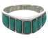 Turquoise Inlay Jewelry Silver Ring Size 7-3/4 VX36553