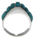 Turquoise Inlay Sterling Silver Ring Size 8-3/4 VX36592