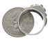 Authentic Sterling Silver Multicolor Inlay Ring Size 6-3/4 VX36656
