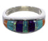 Multicolor Genuine Sterling Silver Ring Size 4-3/4 EX43894