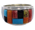 Southwestern Multicolor Inlay Ring Size 11-3/4 EX43946